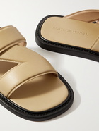 BOTTEGA VENETA - Leather Slides - Neutrals