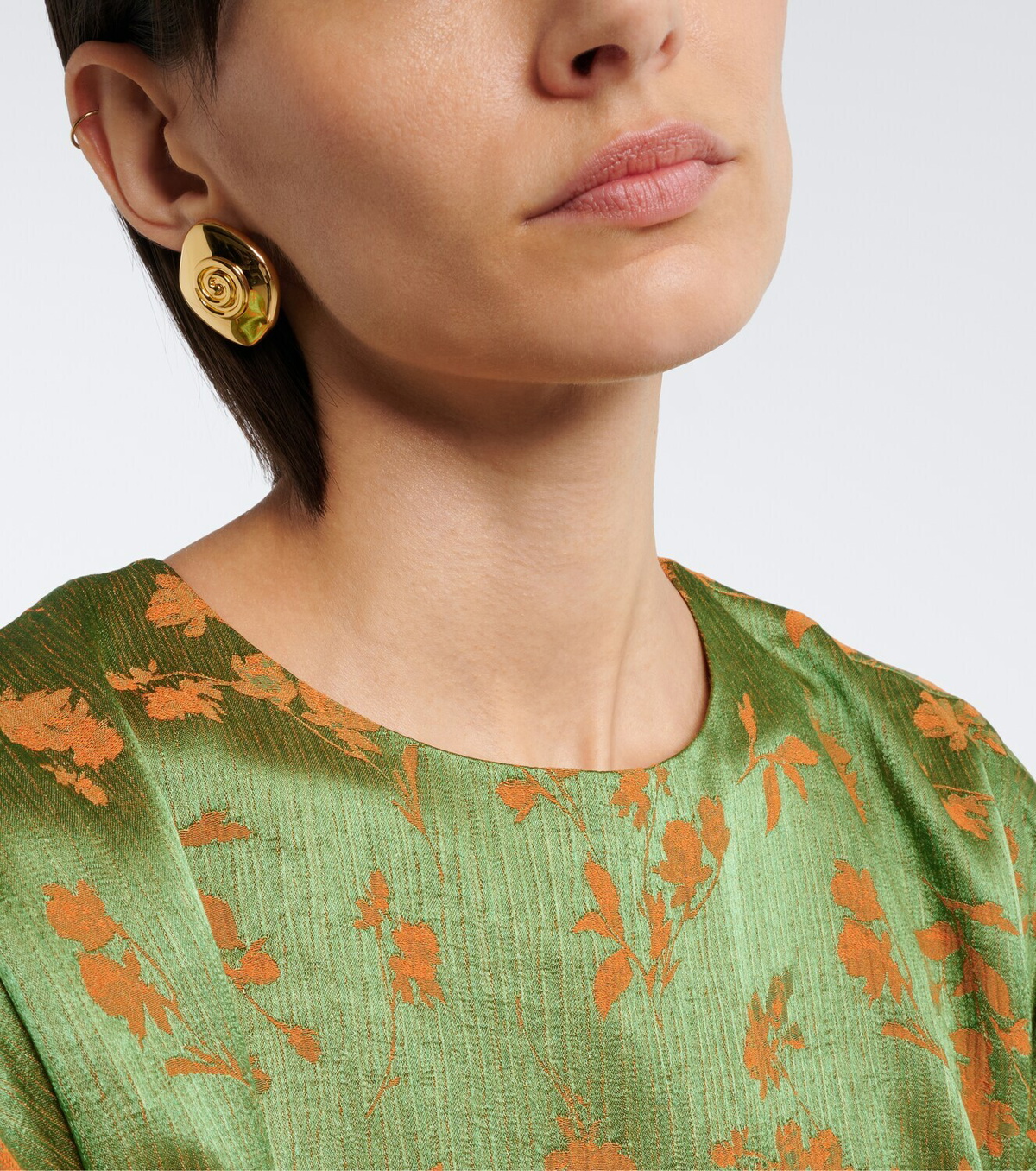 Déhanche Koru 14kt gold-plated stud earrings