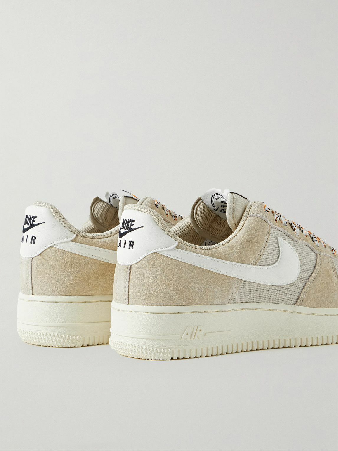 Nike - Air Force 1 '07 LV8 Suede and Canvas Sneakers - Neutrals Nike