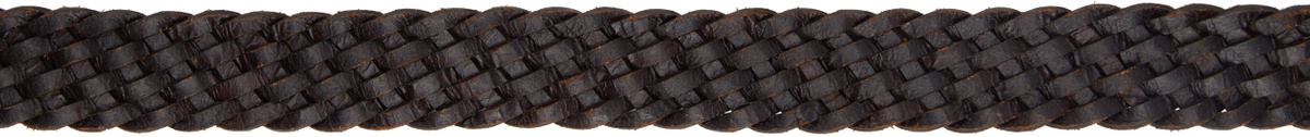 RRL Brown Braided Leather Belt