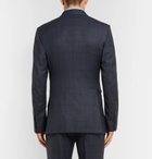 TOM FORD - Navy O'Connor Slim-Fit Prince of Wales Checked Wool Suit Jacket - Men - Midnight blue