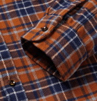 Alex Mill - Checked Cotton-Flannel Shirt - Orange