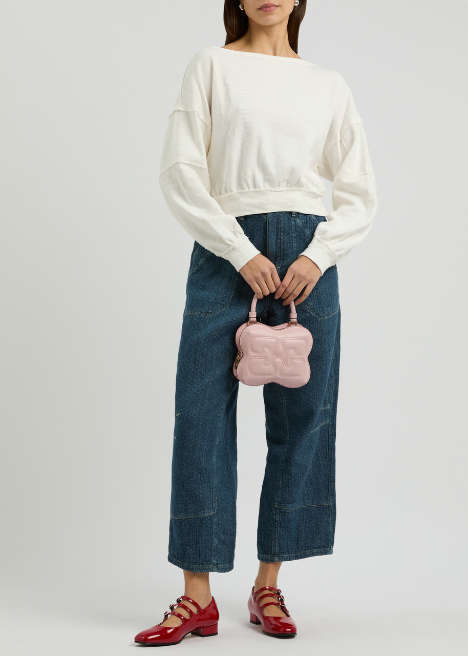 Free People Ife Stretch-cotton Sweatshirt Ivory