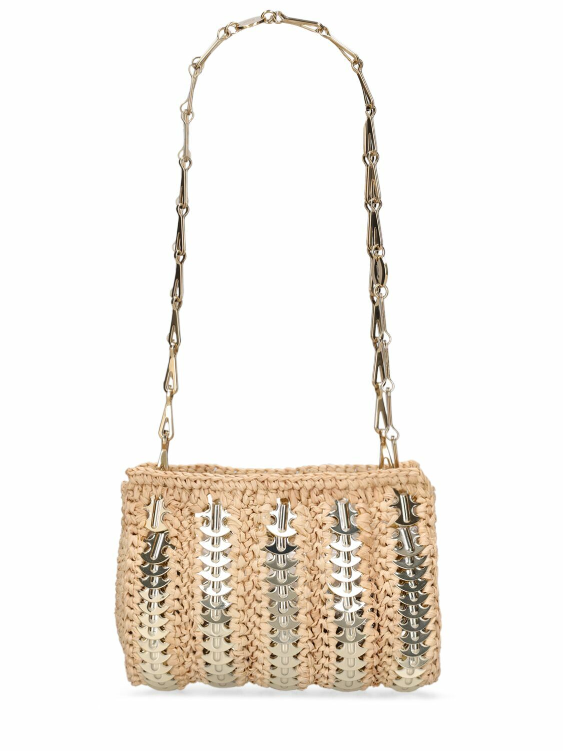 【Rabanne】 1969 Nano raffia shoulder bag 0400017834064?wid=600&hei=800&