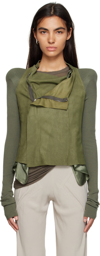 Photo: Rick Owens Green Cobra Leather Jacket