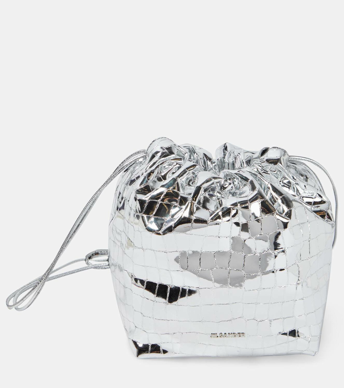 Jil Sander Dumpling metallic leather crossbody bag Jil Sander Jil Sander Dumpling metallic leather crossbody bag Jil Sander