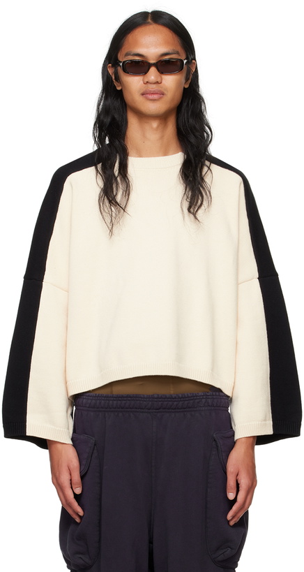 Photo: SPENCER BADU Black Split Sweater