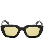 Bonnie Clyde Karate Sunglasses in Black/Sunglow