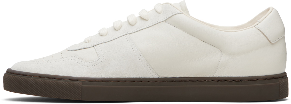 Common Projects Off-White BBall Slim Gum Brown Sole Sneakers