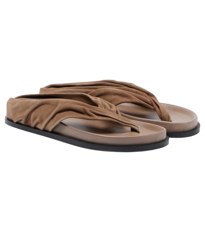 Photo: A.Emery Shaw suede thong sandals