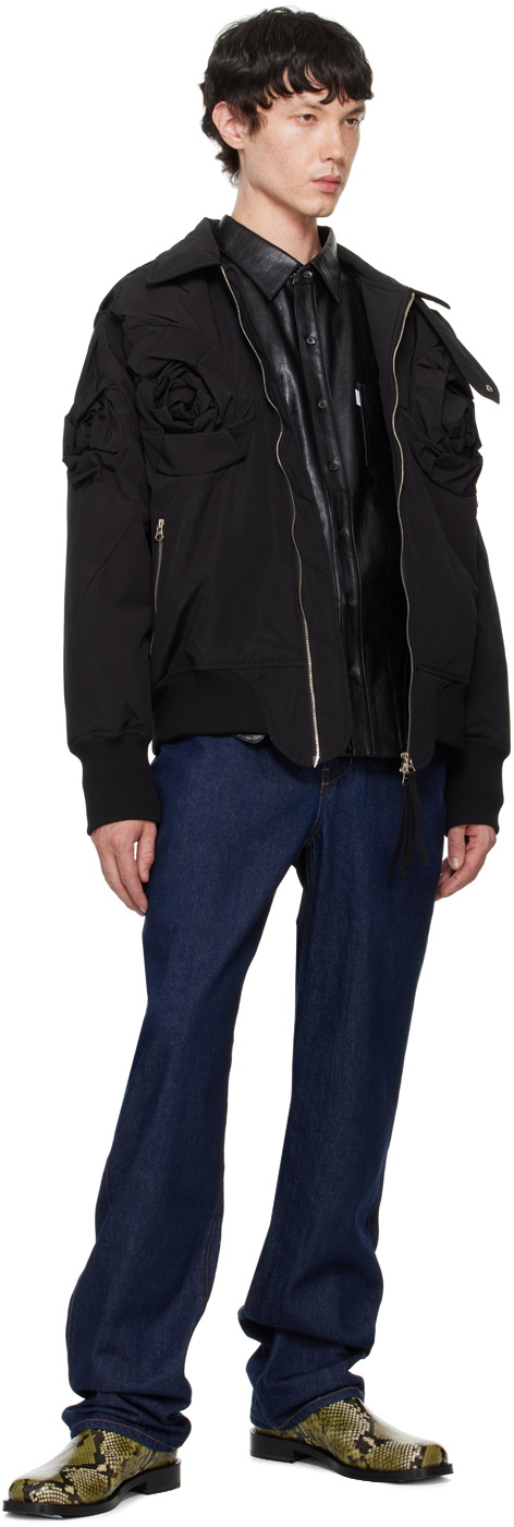 Juntae Kim Black Flower Jacket