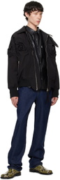 Juntae Kim Black Flower Jacket