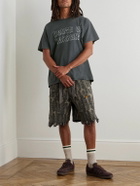 Gallery Dept. - Horrors Glittered Printed Cotton-Jersey T-Shirt - Gray