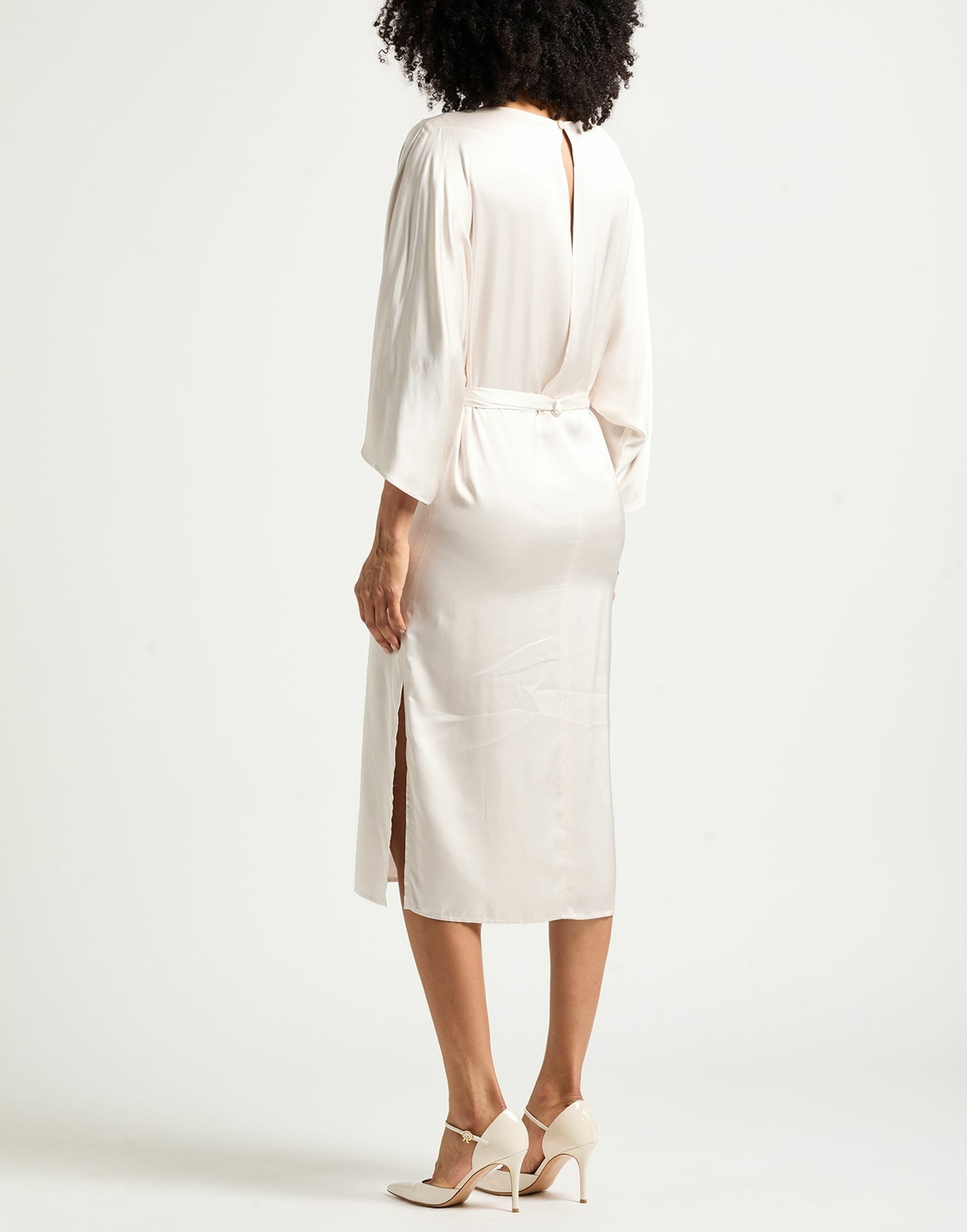 Peserico Womens Midi dress Ivory