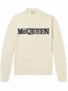 Alexander McQueen - Embroidered Cotton Sweater - Neutrals