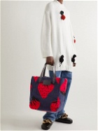 JW Anderson - Leather-Trimmed Fleece Tote