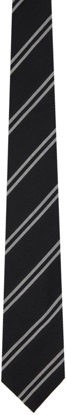 Photo: TOM FORD Black & White Striped Tie
