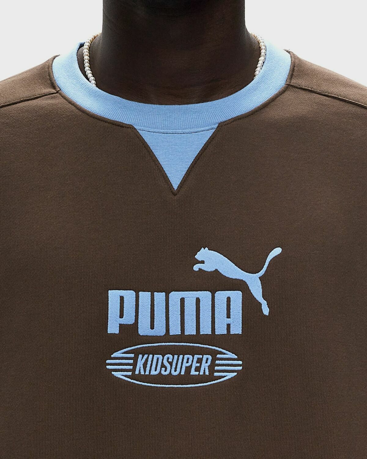 Puma X Kidsuper Crew Brown Sweatshirts