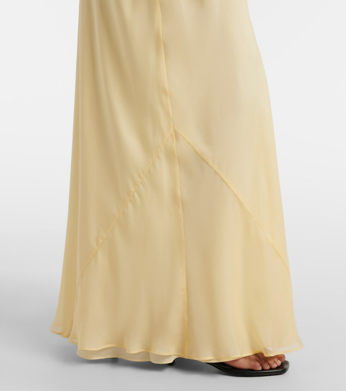 SIR Strobe off-shoulder maxi dress