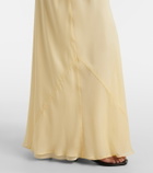 SIR Strobe off-shoulder maxi dress
