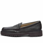 Bass Weejuns Men's Larson 90s Cactus Leather Loafer in Black