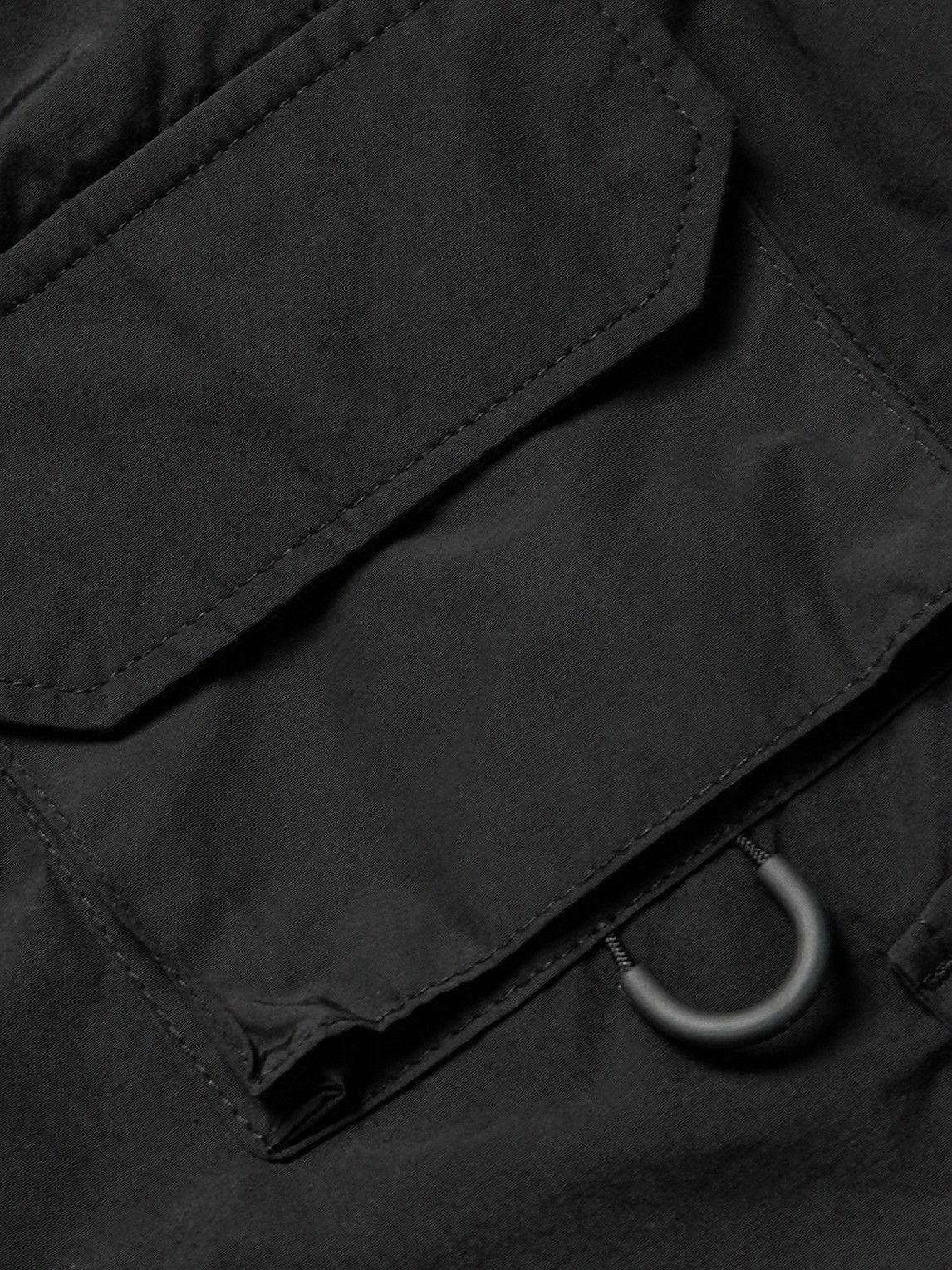 FrizmWORKS - Nyco Straight-Leg Nylon and Cotton-Blend Cargo Shorts - Black