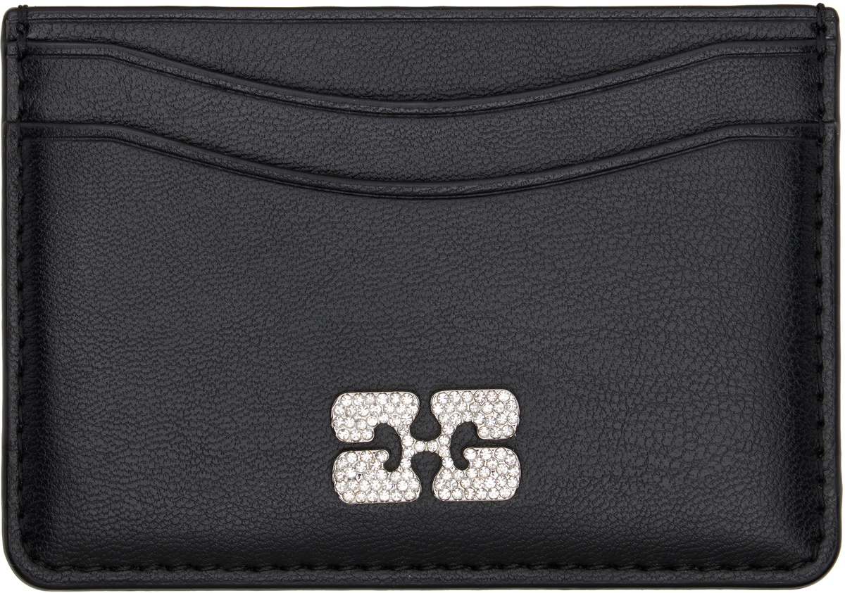 GANNI Black Bou Card Holder