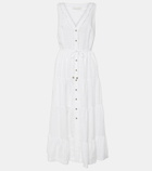 Heidi Klein White Bay linen midi dress