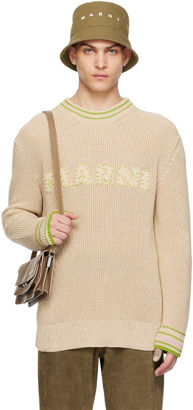 Photo: Marni Beige Patches Sweater