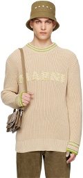 Marni Beige Patches Sweater