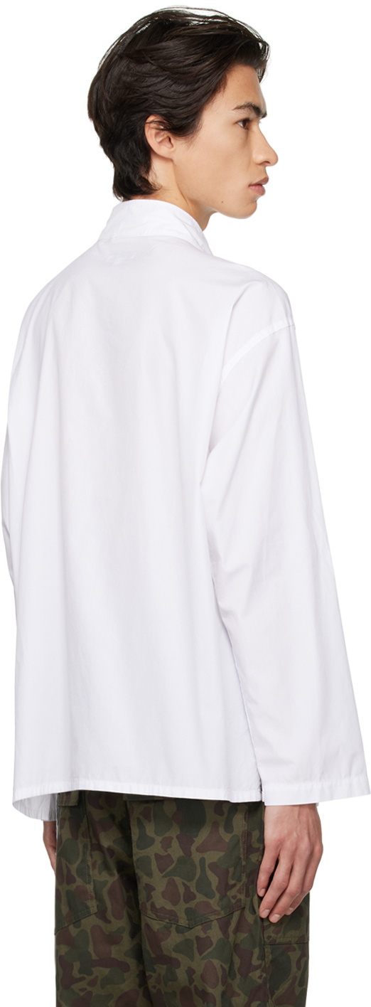 Engineered Garments White Tibet Shirt