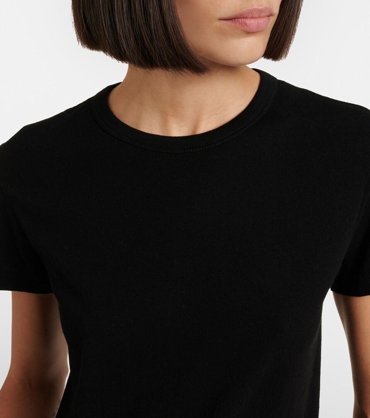 The Row Jovita cotton, cashmere and silk T-shirt