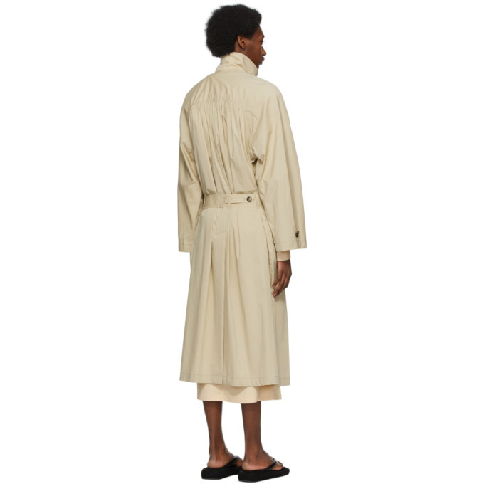 【LOW CLASSIC】CREAM DOUBLE COLLAR TRENCH LOW CLASSIC
