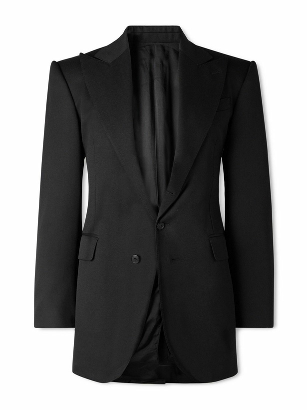 Photo: CELINE - Colonne Wool-Twill Blazer - Black