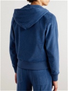 TOM FORD - Cotton-Terry Zip-Up Hoodie - Blue