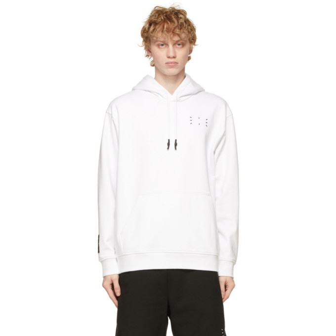 Photo: MCQ White Relaxed Hoodie