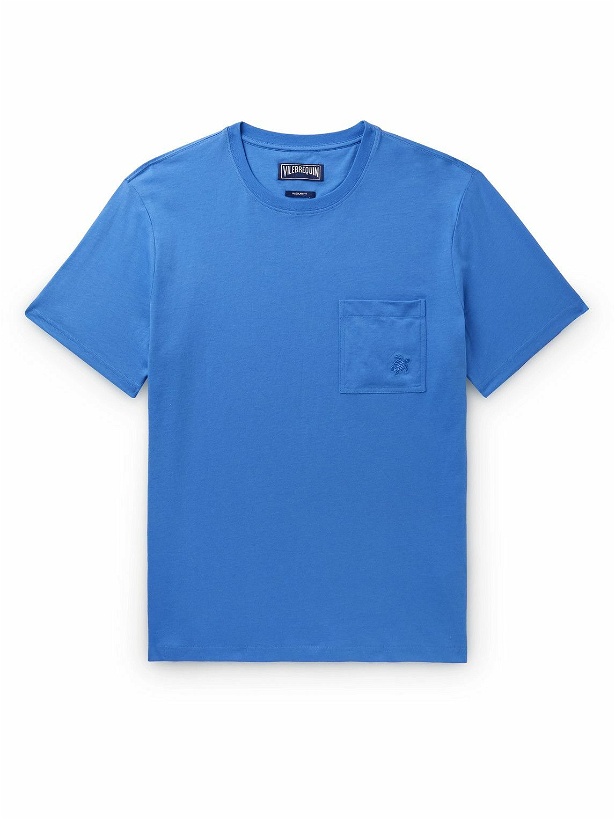 Photo: Vilebrequin - Titus Organic Cotton-Jersey T-Shirt - Blue