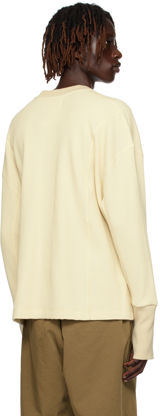 Nicholas Daley Off-White Paneled Long Sleeve T-Shirt