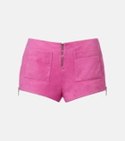 Loewe Paula's Ibiza suede shorts