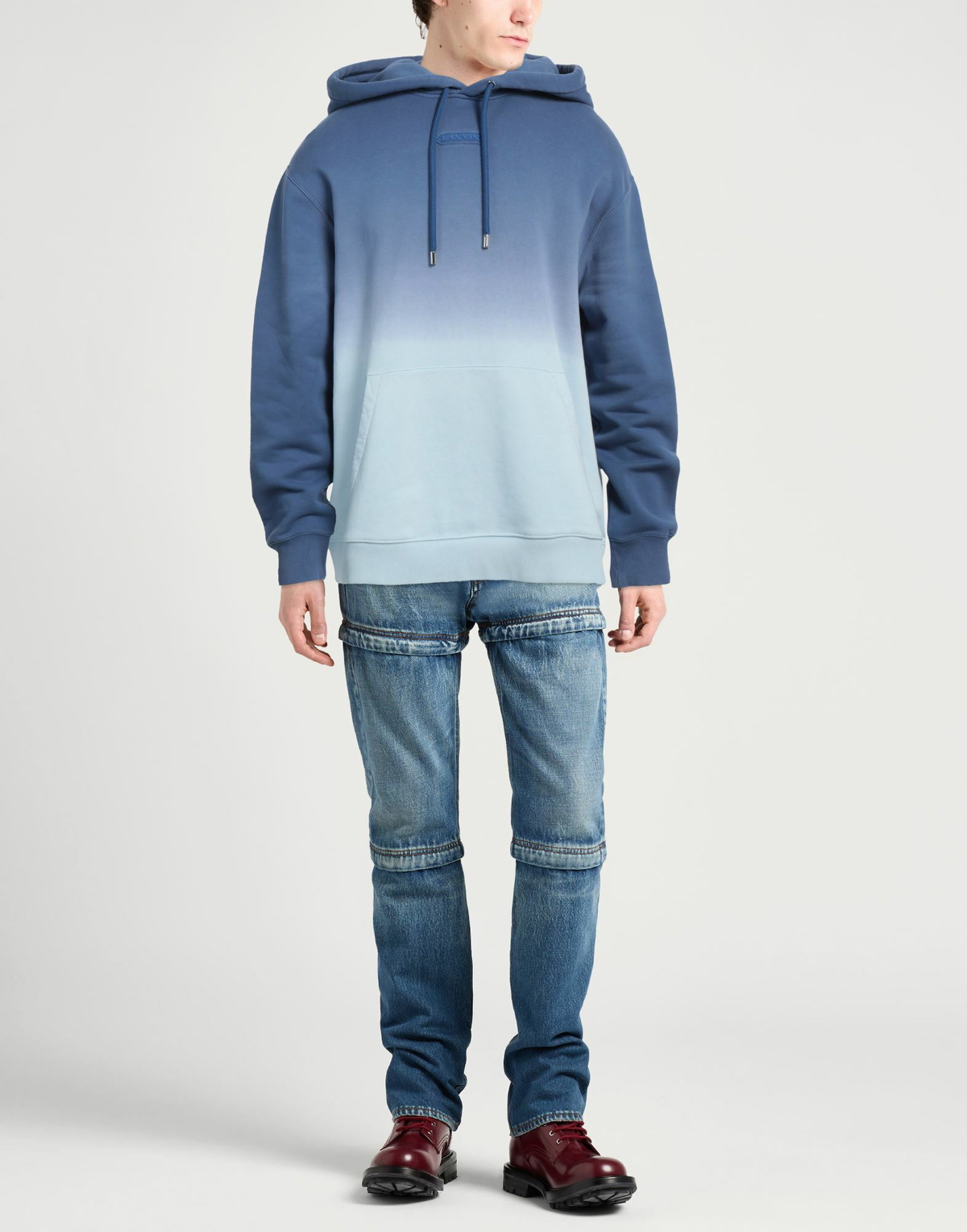 Lanvin Mens Sweatshirt Light in Blue