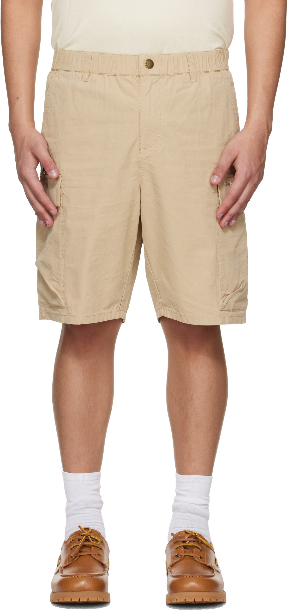 Barbour Beige Spey Poplin Shorts