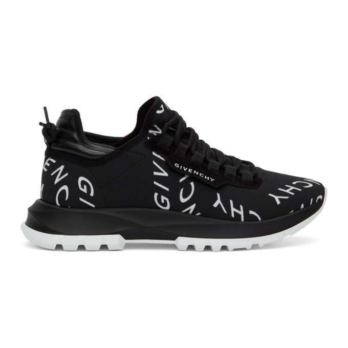Photo: Givenchy Black Refracted Logo Spectre Runner Sneakers