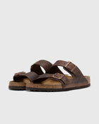 Birkenstock Arizona Sfb Leoi Brown - Mens - Sandals & Slides