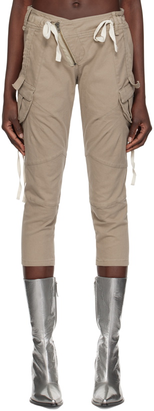 Photo: Ottolinger Taupe Cropped Trousers
