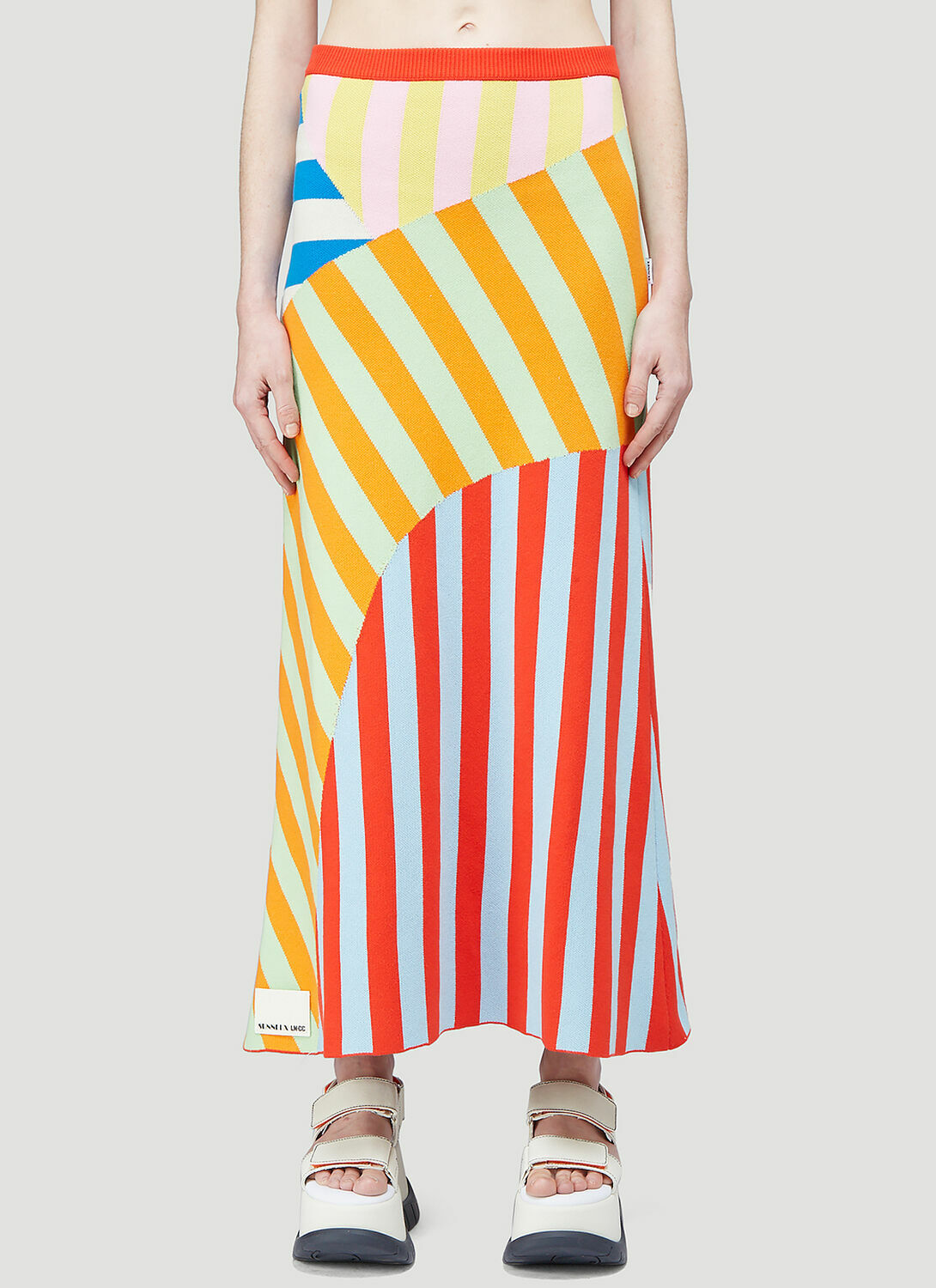 Sunnei Patchwork Knit Skirt