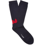 Blue Blue Japan - Intarsia Cotton-Blend Socks - Navy