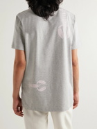Thom Browne - Printed Cotton-Jersey T-Shirt - Gray