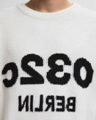 032c SELFIE SWEATER White Mens Pullover