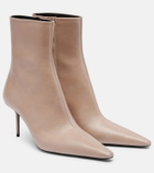 Saint Laurent Ashley 75 leather ankle boots