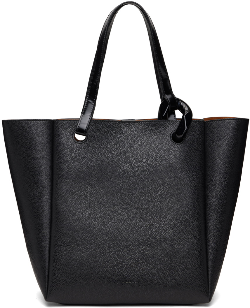 トートバッグ J W ANDERSON Black leather JWA Corner shopping bag JW Anderson Black JWA Corner Tote JW Anderson